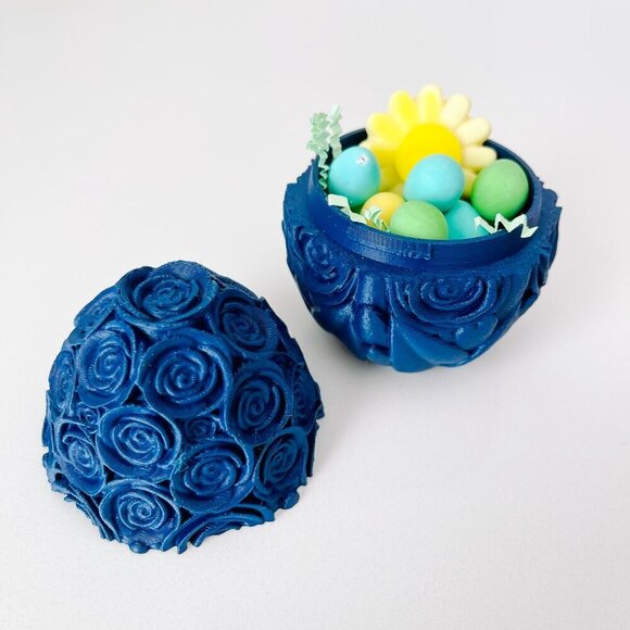 Rose-Covered Easter Eggs – Handcrafted Party Favors, Spring Decor, Wedding Gifts - Picture 9 of 10